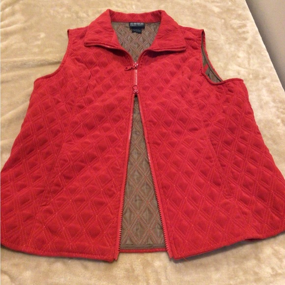 NTCO Nomadic Traders Quilted Microsuede Zip Front Vest Size Small - Picture 4 of 7